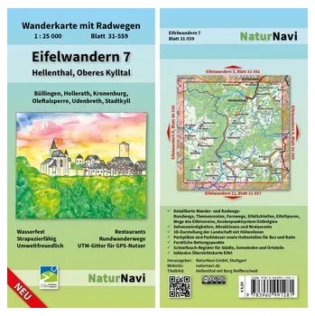 Eifelwandern 7 - Hellenthal, Oberes Kylltal 1 : 25 000