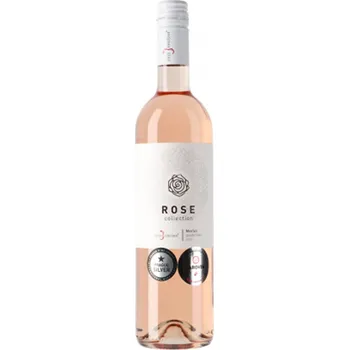 Víno Merlot Rosé 2023, Víno Hruška, Rosé collection, pozdní sběr, suché, 0,75l