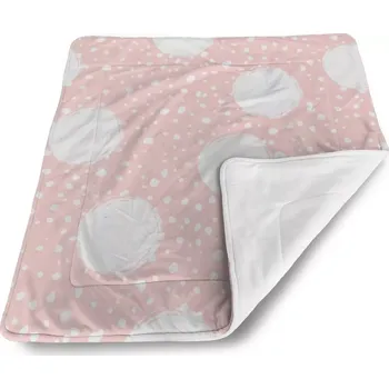 deka Sablio Dětská deka pro miminko Bílé fleky - 80x100 cm