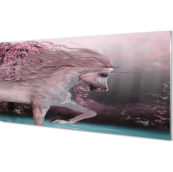 Obraz Obraz na skle Unicorn stromy jezero 125x50 cm 2 Přívěsky