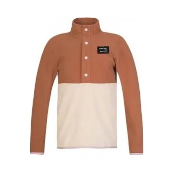 Chlapecká mikina Hannah MINT JR argan oil/brown rice 158 - 164; Hnědá mikina + DÁREK DLE VÝBĚRU!