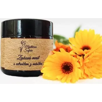 Bylinná léčivá mast Mýdlárna Šafrán Zinková mast s extraktem z měsíčku 90g