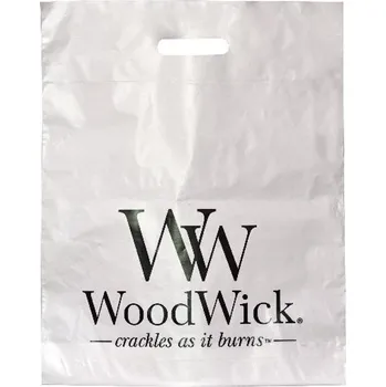 Dárková taška Woodwick igelitová taška s logem velká