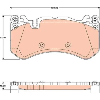 Brzdový systém TRW Brzdové destičky GDB1734