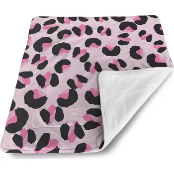 deka Sablio Dětská deka pro miminko Růžový gepard - 80x100 cm