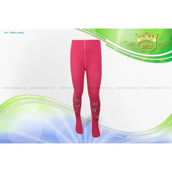 Hoza Dětské punčochové kalhoty - rybičky - H5000-n5 Barva: růžová, Velikost: 104-110 cm / 3-4 roky