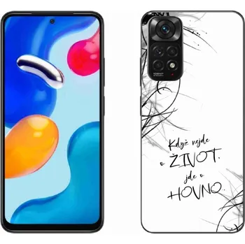 Pouzdro na mobilní telefon Gelový kryt mmCase na Xiaomi Redmi Note 11S 4G - vtipný text 16 bílé pozadí