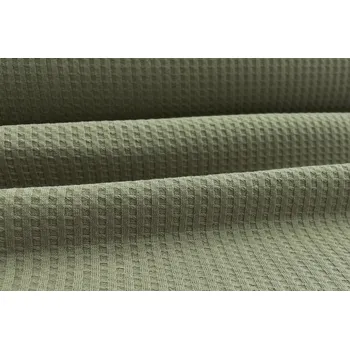 Úplet vaflový LESNĚ ZELENÝ