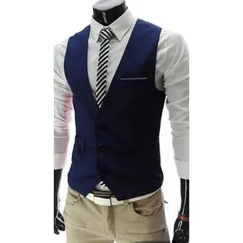 Pánská vesta Pánská formální vesta Barva: Tmavě Modrá, Velikost: XL