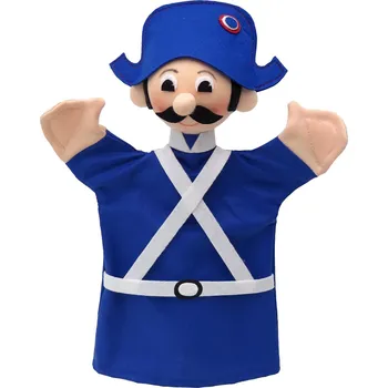 plyšák Maňásek Četník franc.28cm, maňásek