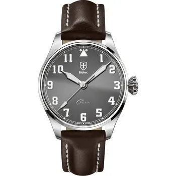 Hodinky Biatec Corsair CS 03 N - Tmavě hnědý kožený řemínek + 5 let záruka a dárek ZDARMA