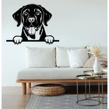Samolepící dekorace Živá Zeď Samolepka na zeď Labradorský retrívr Barva: černá