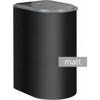 Odpadkový koš Wesco Kovová nádoba 3l LOFT černá MATNÁ Wesco
