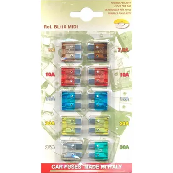 Autopojistky Pojistky blister 10ks