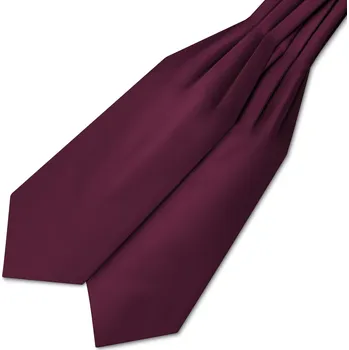 Šála Karmínová saténová kravatová šála - Trendhim