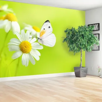 Fototapeta Fototapeta Motýl a heřmánek 104x70