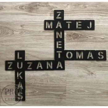 Dřevěná písmena Scrabble