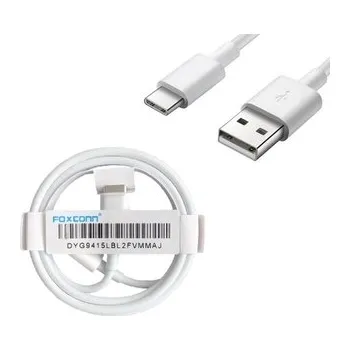 Datový kabel Datový kabel USB A na USB C Foxconn, délka 1m, barva bílá