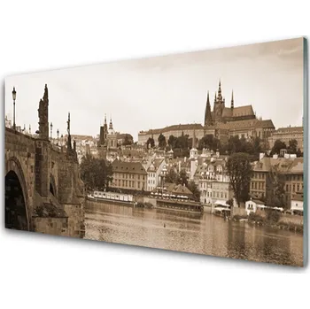 Obraz Obraz na skle Praha Most Krajina 100x50 cm 2 Přívěsky