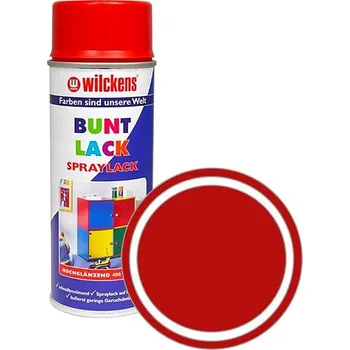 Autolak Wilckens Syntetická vrchní barva ve spreji vysoký lesk 400 ml červená, WI.16030000140