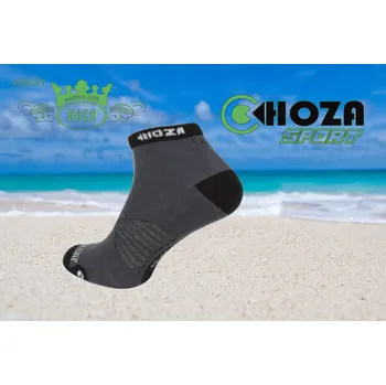 Dámské ponožky Hoza H3031-kotníčkové proti plísni a zápachu od 99kč - H3031 Barva: antracit černá, Velikost: 35-38