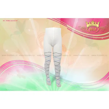 Hoza Dětské punčochové kalhoty - barevná síť - H5000-s3 Barva: Bílá, Velikost: 104-110 cm / 3-4 roky