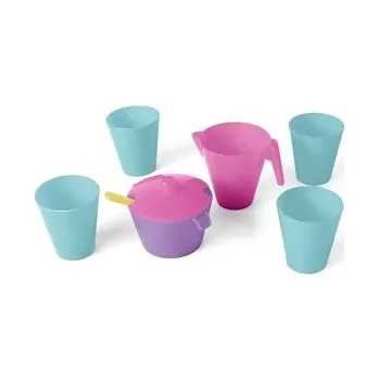 Dětská kuchyňka Zestaw naczyń 8el różowy