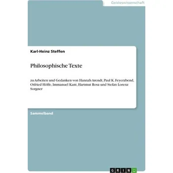 Philosophische Texte - Jensen, Steffen Bo; Hapal, Karl