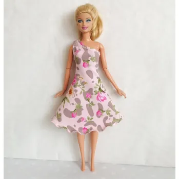 Doplněk pro panenku Barbie - oblečky pro panenku - krátké šaty - mix Motiv: 1