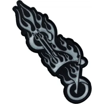 Nášivka - MOTORKA ŠEDÁ / zádovka