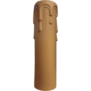 Objímka na žárovku Tubus - svíčka žlutobéžová pro objímku E14