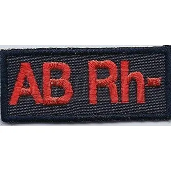 Nášivka Nášivka krevní skupina AB RH-