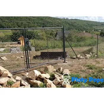 brána Pepe Zahradní brána dvoukřídlá FAB ANTRACIT - 1250x3600mm