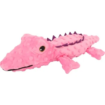 Hračka pro psa Huhubamboo hračka pro psy krokodýl růžový 40cm