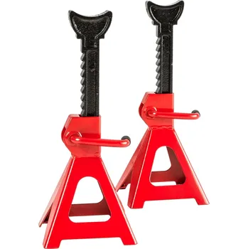 Sada nářadí Nářadí pro automechaniky Tectake 2 podpěry automobilu, nosnost 3000kg červená
