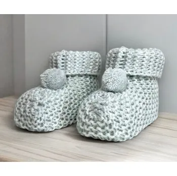 Capáčky Capáčky s bambulí šedé Baby