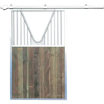 Posuvné stájové dveře do boxu pro koně La GÉE šířka 1,37 m výška 2,36 m výklenek douglaska