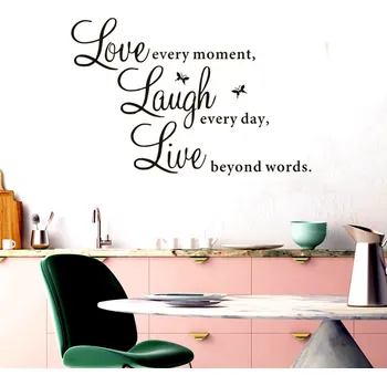 Samolepící dekorace DAALO Samolepka na zeď - Live every moment