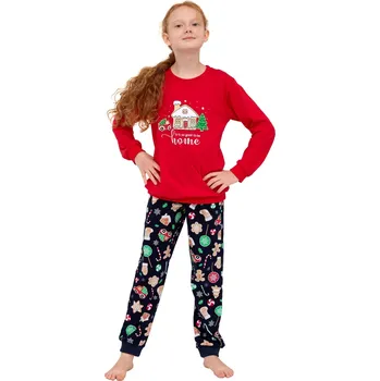 Pánské pyžamo Dívčí pyžamo 592/175 Home - CORNETTE Červená 134/140