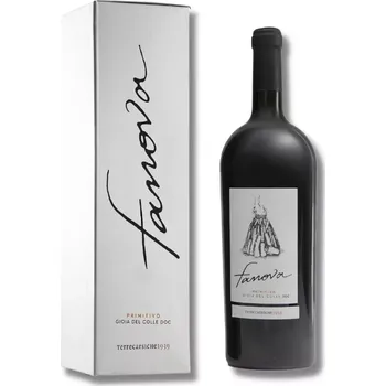 Dárkový potravinový koš Fanova Primitivo 2020, Gioia Del Colle DOC, Terrecarsiche 1939, 1,5l Magnum