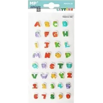 Set školních potřeb Naklejki 3D literki cyferki dinozaury