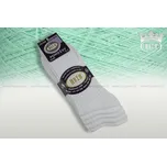 Hoza Pánské ponožky žebrované 5/2, 100% bavlna - bílé mix - H013-C Barva: Balíček bílý 5párů, Velikost: 43-46