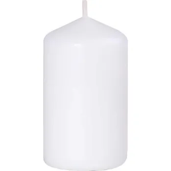 Svíčka Emocio válcová svíčka bílá 50x90 mm