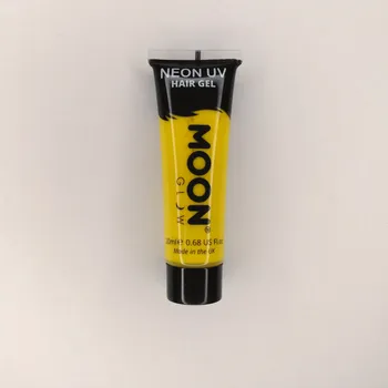 Umělé nehty Vlasový gel UV neon žlutá Moon glow 20ml