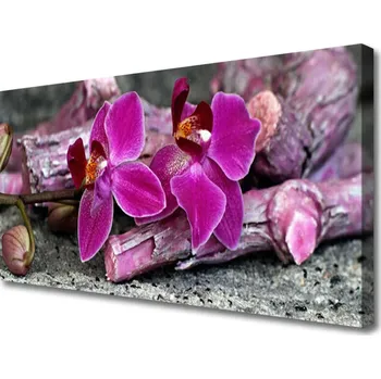 Obraz Obraz na plátně Dříví Květiny Rostlina Příroda 125x50 cm