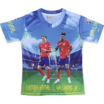 Numberoplus Dětské fotbalové tričko - Lamine Yamal 19 vs WILLIAMS 17 Velikost: 10-let (vel.134)