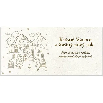 OPTYS Novoročenka, zimní pohoda, 21 x 10 cm, sada 5 ks