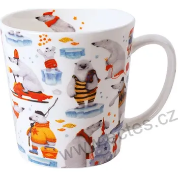 ARTIC TALES velký porcelánový mega hrnek hraví lední medvědi na ledových krách