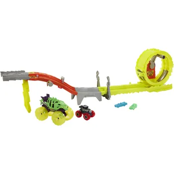 autodráha Hot Wheels Monster Trucks HXT05 Power Smashers