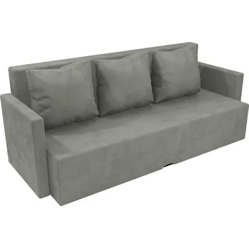 Pohovka Rozkládací pohovka světle šedá s područky